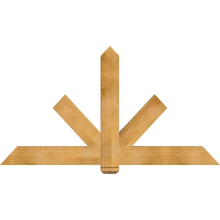 Ekena Millwork Kennewick Rough Sawn Timber Gable Bracket, Western Red Cedar, 72"W x 39"H x 4"D x 6"F, 13/12 Pitch GBW072X39X0406KEN00RWR